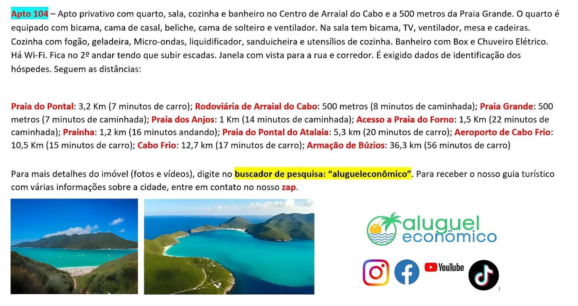Arraial do Cabo - Brisas do Farol - Aluguel Economico Exterior foto