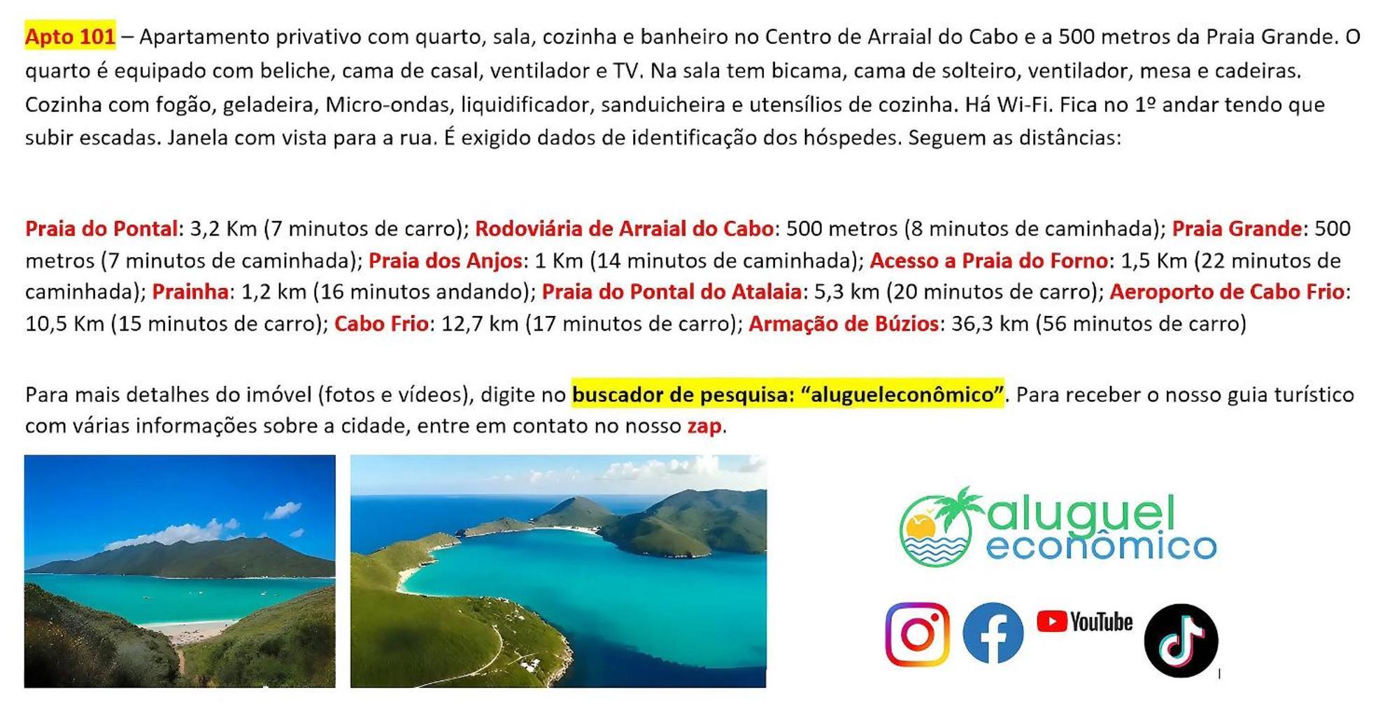 Arraial do Cabo - Brisas do Farol - Aluguel Economico Exterior foto