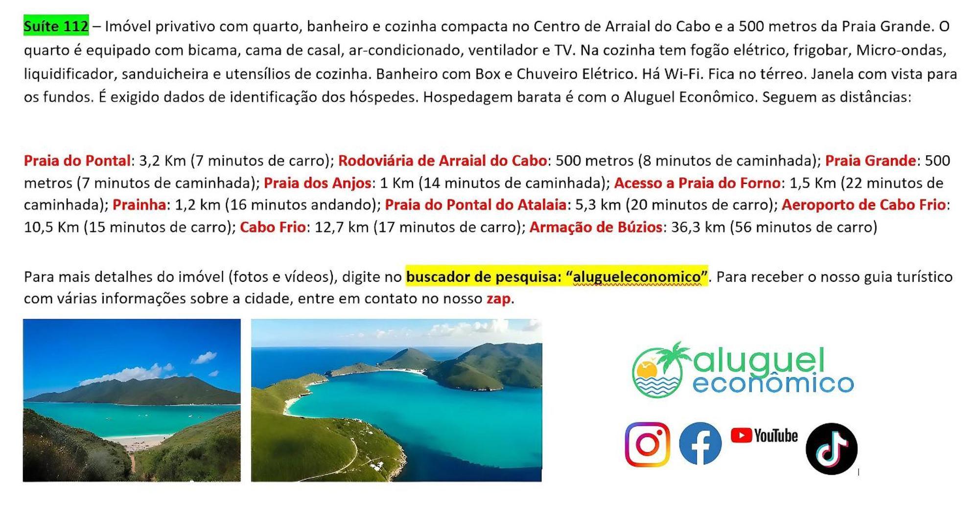 Arraial do Cabo - Brisas do Farol - Aluguel Economico Exterior foto