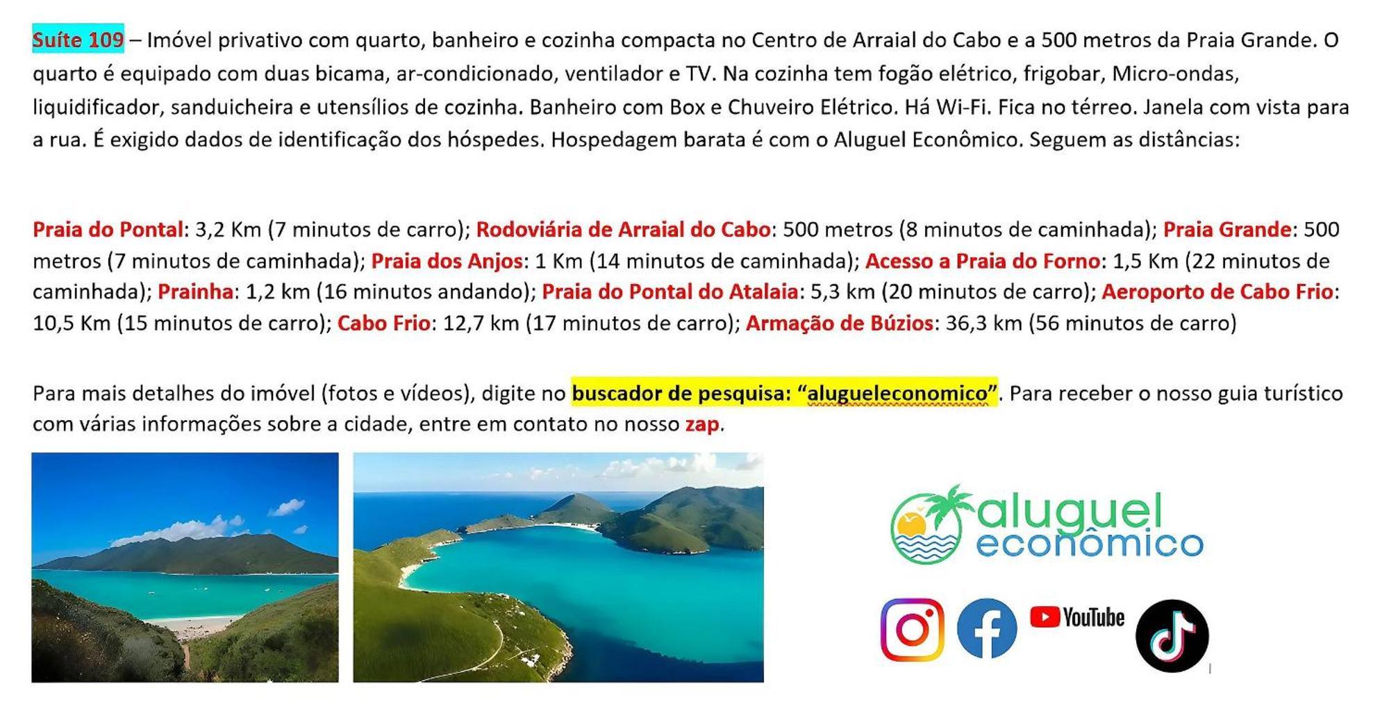 Arraial do Cabo - Brisas do Farol - Aluguel Economico Exterior foto