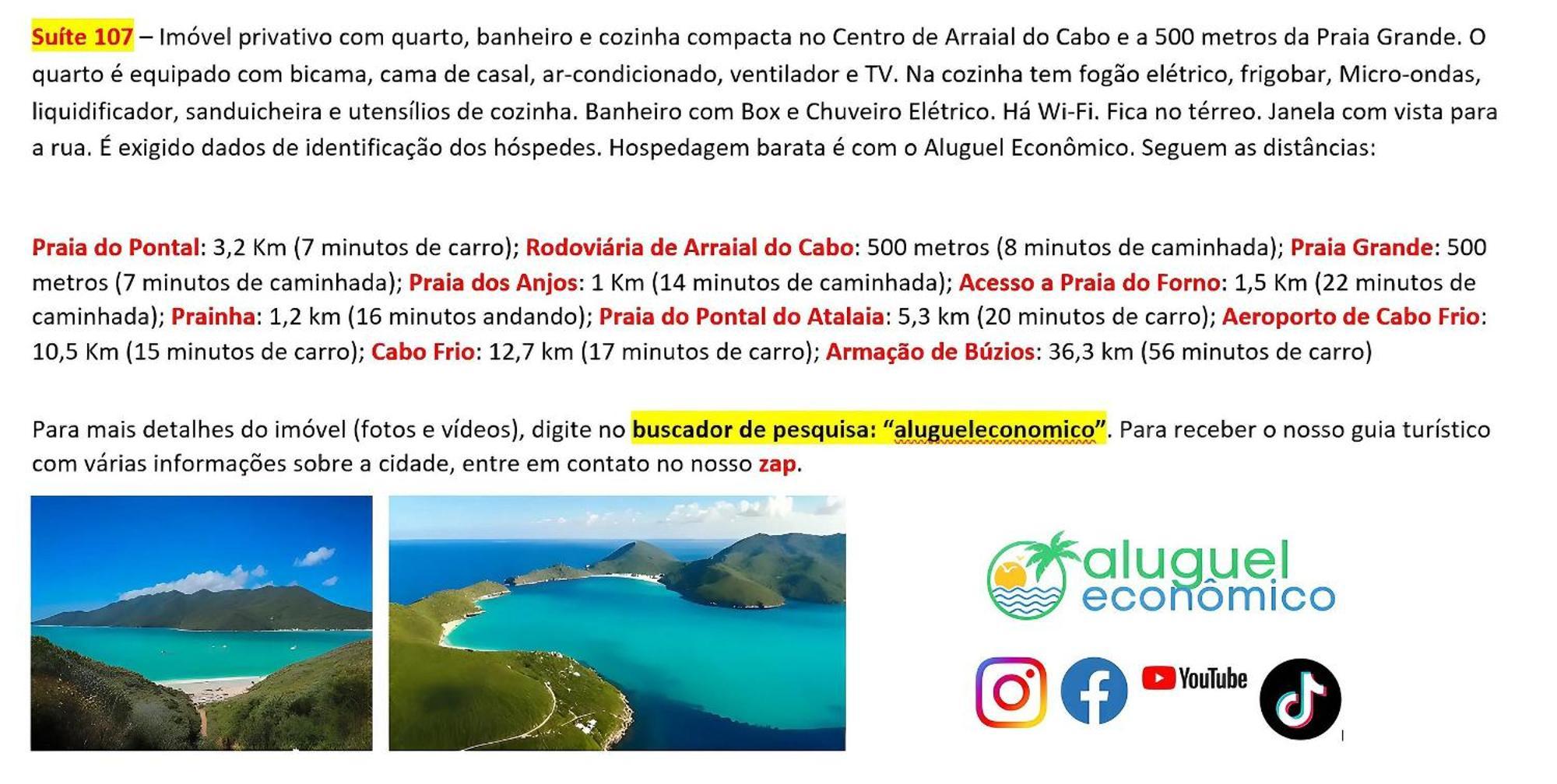 Arraial do Cabo - Brisas do Farol - Aluguel Economico Exterior foto