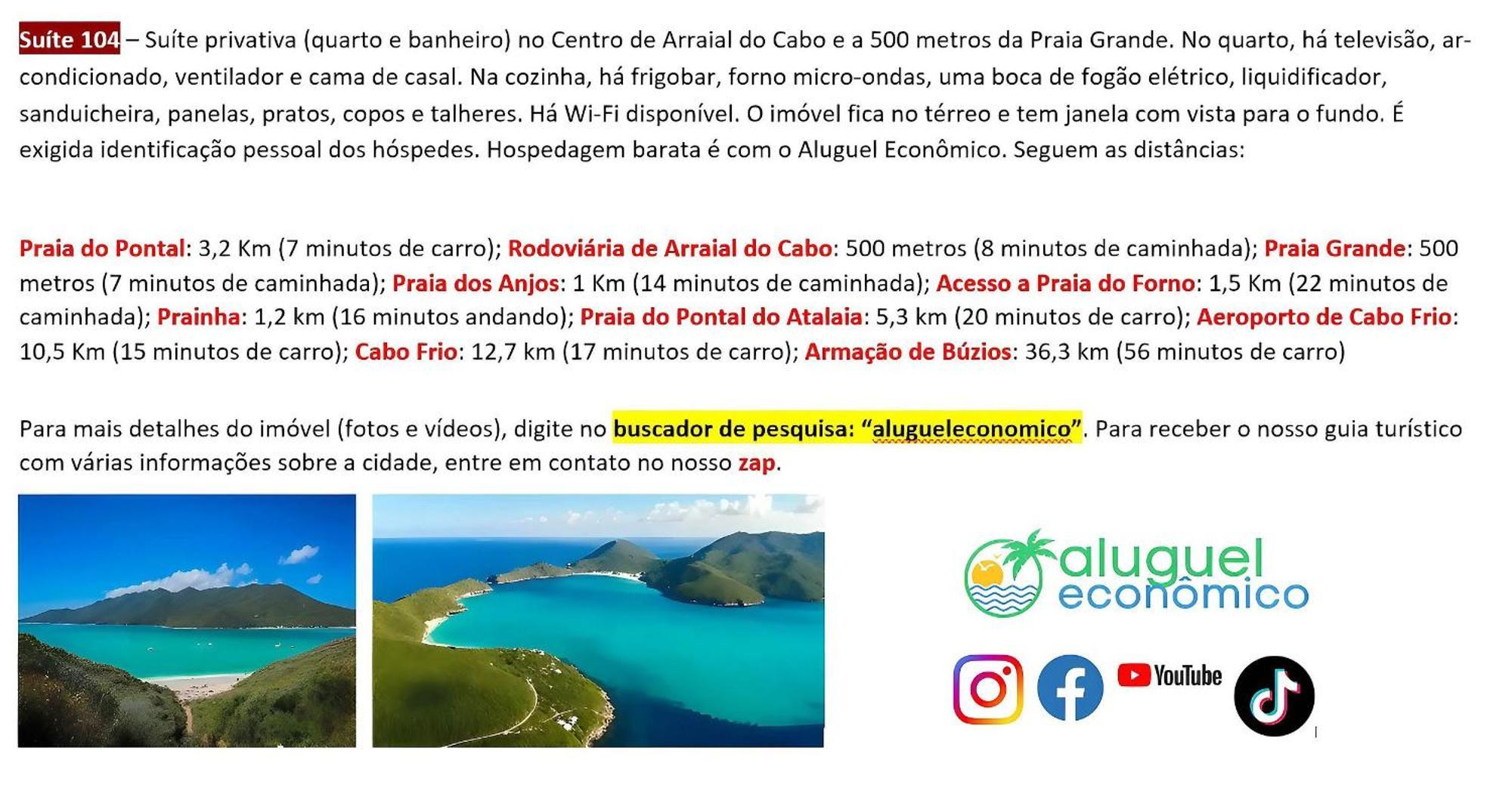 Arraial do Cabo - Brisas do Farol - Aluguel Economico Exterior foto