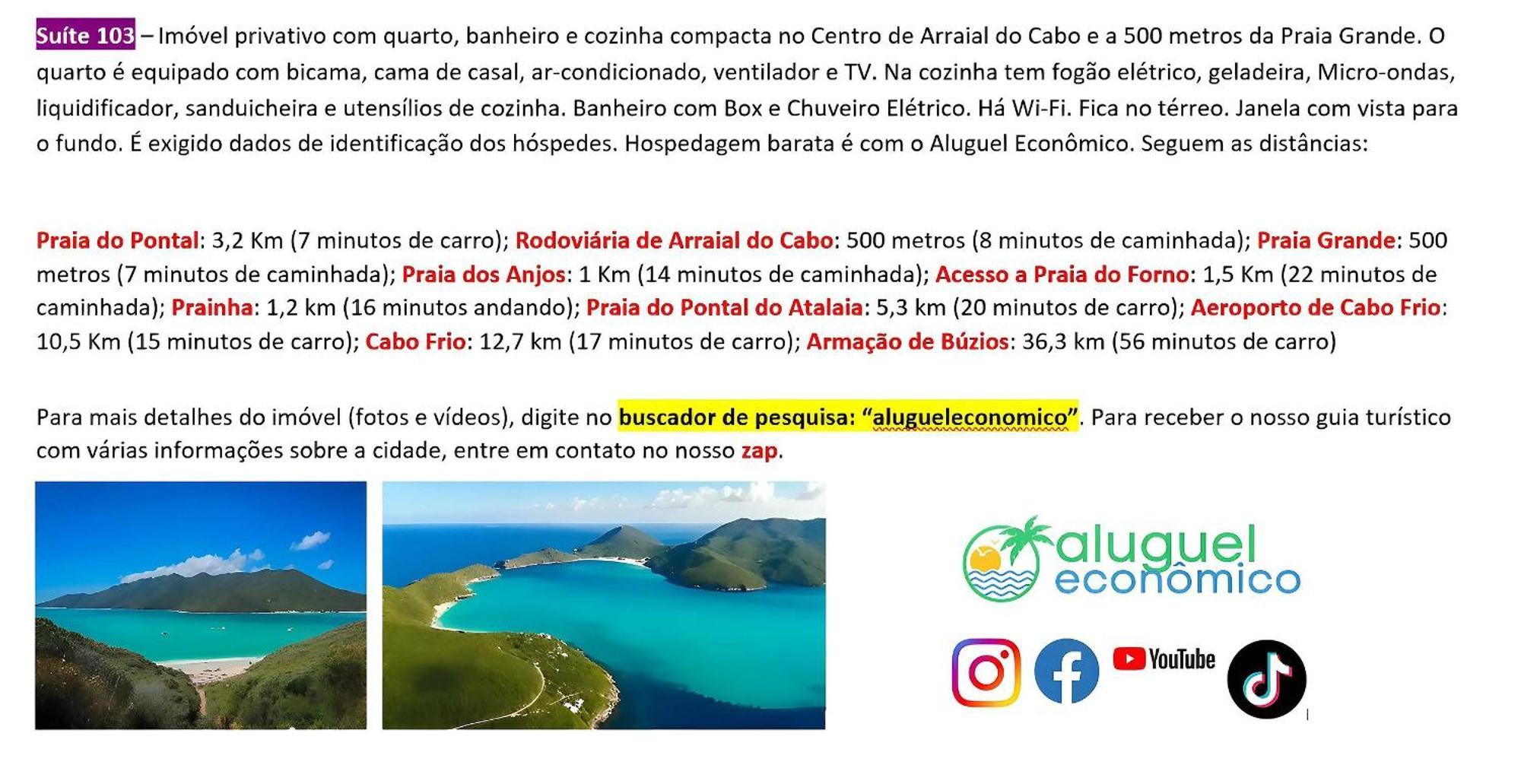 Arraial do Cabo - Brisas do Farol - Aluguel Economico Exterior foto